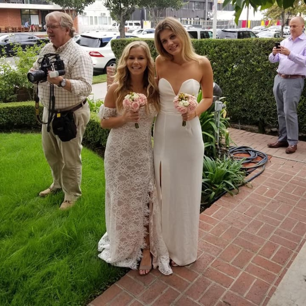 White lace dress